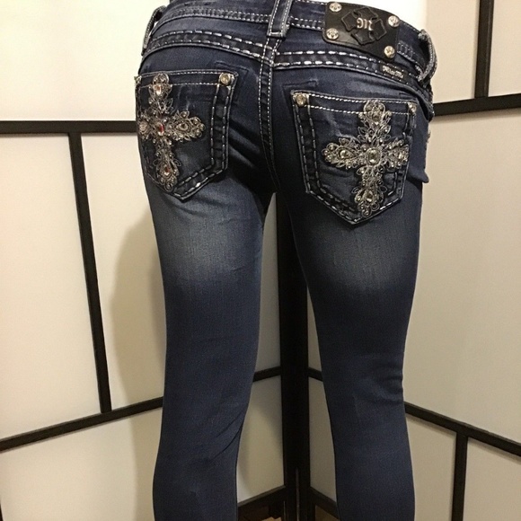Miss Me Denim - SOLD MISS ME crystal SKINNY jeans Size 25